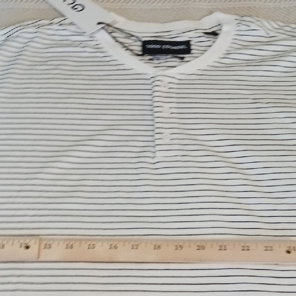 Good Counsel Striped Henley Shirt Size 7XL - Picture 6 of 9